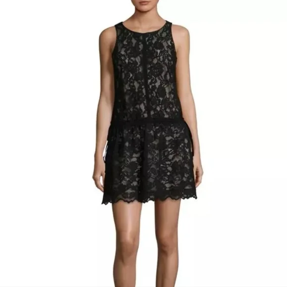 Laundry by Shelli Segal Women's Lace Sleeveless Sheath Dress - Black - Size 6 Laundry by Shelli Segal Women's Lace Sleeveless Sheath Dress - Black - Size 6